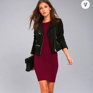 Lulu’s Wine Red Bodycon Dress